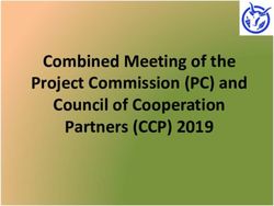 Combined Meeting of the Project Commission (PC) and Council of Cooperation Partners (CCP) 2019