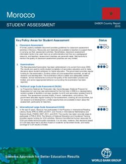 Morocco STUDENT ASSESSMENT - World Bank Group