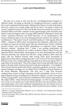 LAW AND TRADITION - REVISTA ESTUDOS INSTITUCIONAIS