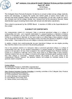 96TH ANNUAL COLLEGIATE DAIRY PRODUCTS EVALUATION CONTEST
