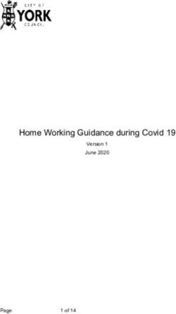 Home Working Guidance during Covid 19 - Version 1 June 2020 - Page - City of York Council