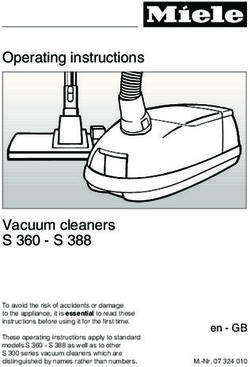 Operating instructions - Vacuum cleaners