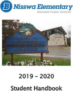 Student Handbook 2019 2020 - Nisswa Elementary
