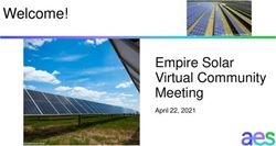 Welcome! - Empire Solar Virtual Community Meeting April 22, 2021 - AES Corporation