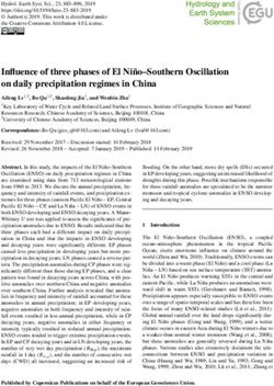 Influence of three phases of El Niño-Southern Oscillation on daily precipitation regimes in China - HESS