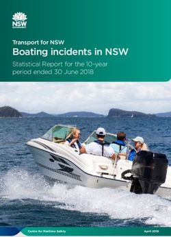 Boating incidents in NSW - Transport for NSW - April 2019 - Centre for Maritime Safety