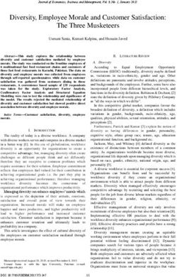 Diversity, Employee Morale and Customer Satisfaction: The Three Musketeers