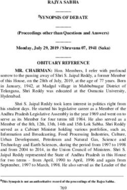 RAJYA SABHA SYNOPSIS OF DEBATE