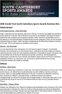 2020 Aoraki Trust South Canterbury Sports Awards Nominee Bios - Sporty.co.nz