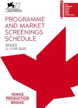 PROGRAMME AND MARKET SCREENINGS SCHEDULE - VENICE 3-11.09.2020 - La Biennale di ...