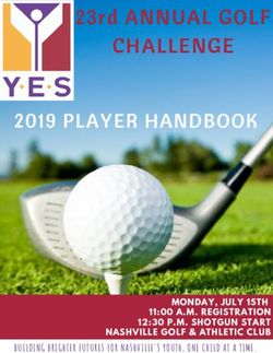 CHALLENGE 23rd ANNUAL GOLF - 2019 PLAYER HANDBOOK - BUILDING BRIGHTER FUTURES FOR NASHVILLE'S YOUTH, ONE CHILD AT A TIME - Youth Encouragement ...