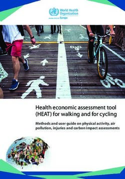 Health economic assessment tool (HEAT) for walking and for cycling - Methods and user guide on physical activity, air pollution, injuries and ...