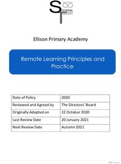 Ellison Primary Academy - Remote Learning Principles and Practice Date of Policy