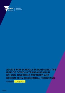 ADVICE FOR SCHOOLS IN MANAGING THE RISK OF COVID-19 TRANSMISSION IN SCHOOL BOARDING PREMISES AND MEDIUM TERM RESIDENTIAL PROGRAMS - Updated 21 ...