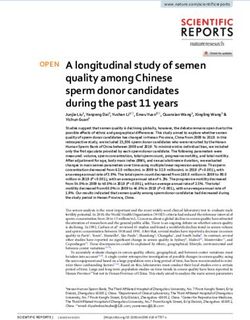 A longitudinal study of semen quality among chinese sperm donor candidates during the past 11 years - Nature