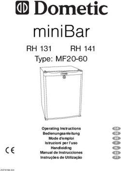 MiniBar RH131 RH141 Type: MF20-60 - Operating Instructions Bedienungsanleitung Mode d'emploi