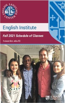 English Institute Fall 2021 Schedule of Classes howardcc.edu/EI - Howard ...