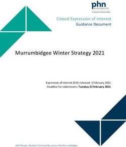 Murrumbidgee Winter Strategy 2021 - Closed Expression of Interest Guidance Document - Murrumbidgee Primary ...