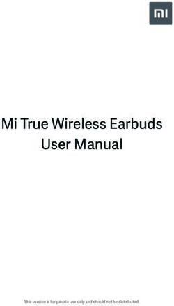 Mi True Wireless Earbuds User Manual - This version is for private use only and should not be distributed.