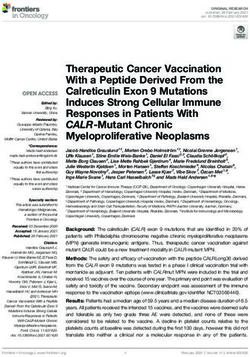 Therapeutic Cancer Vaccination With a Peptide Derived From the Calreticulin Exon 9 Mutations Induces Strong Cellular Immune Responses in Patients ...