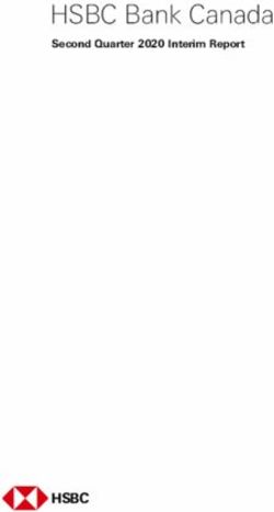 HSBC Bani Canada Second Quarter 2020 Interim - HSBC Group