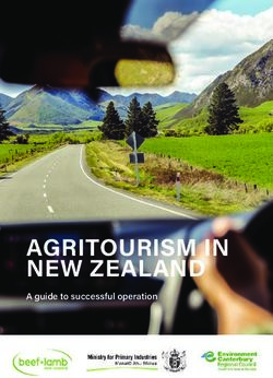 AGRITOURISM IN NEW ZEALAND - A guide to successful operation - Post Quake Farming