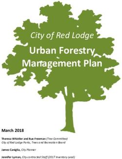 Urban Forestry Management Plan - City of Red Lodge - March 2018