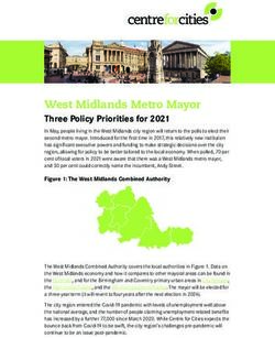 West Midlands Metro Mayor - Centre for Cities