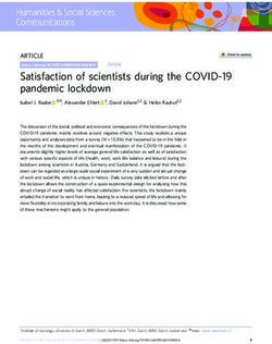 Satisfaction of scientists during the COVID-19 pandemic lockdown - Nature
