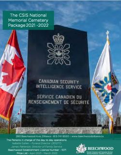The CSIS National Memorial Cemetery Package 2021 -2022