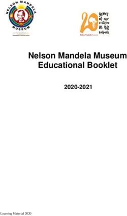 Nelson Mandela Museum Educational Booklet 2020-2021