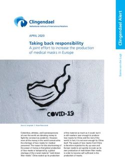 Taking back responsibility - A joint effort to increase the production of medical masks in Europe - Clingendael Institute