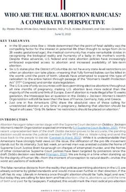 WHO ARE THE REAL ABORTION RADICALS? A COMPARATIVE PERSPECTIVE