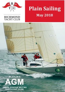Plain Sailing May 2018 - Richmond Yacht Club