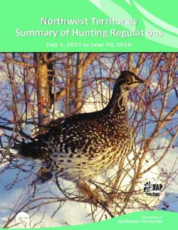 Northwest Territories Summary of Hunting Regulations - July 1, 2017 to June 30, 2018