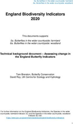 England Biodiversity Indicators 2020 - Gov.uk