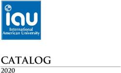 CATALOG 2020 - International American University