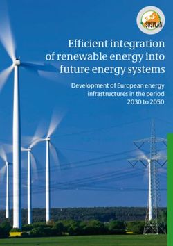 Efficient integration of renewable energy into future energy systems - Development of European energy infrastructures in the period 2030 to 2050 ...