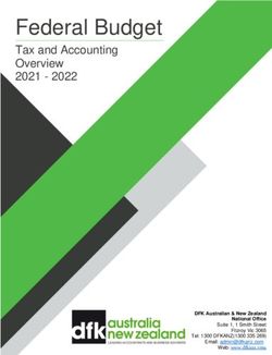 Federal Budget Tax and Accounting Overview 2021 2022 - 2020 - 2021 - DFK ANZ