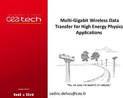 Multi Gigabit Wireless Data Transfer for High Energy Physics Applications - Indico