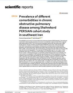 Prevalence of different comorbidities in chronic obstructive pulmonary disease among Shahrekord PERSIAN cohort study in southwest Iran - Nature