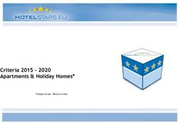 Criteria 2015 - 2020 Apartments & Holiday Homes* - WKO