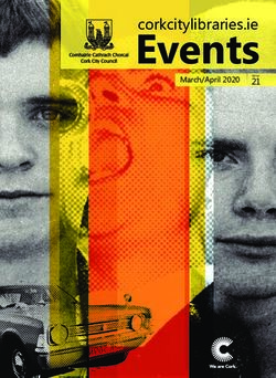 Events March/April 2020 - Cork City Libraries