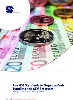 Use GS1 Standards to Organize Cash Handling and ATM Processes - White Paper from GS1 Germany Strategies for Implementation in Banking and Retail