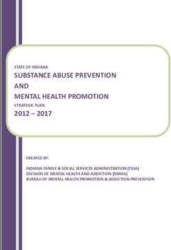 SUBSTANCE ABUSE PREVENTION AND MENTAL HEALTH PROMOTION