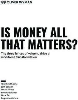 IS MONEY ALL THAT MATTERS? - The three lenses of value to drive a workforce transformation
