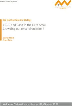 CBDC and Cash in the Euro Area: Crowding out or co-circulation? - Die Hochschule im Dialog