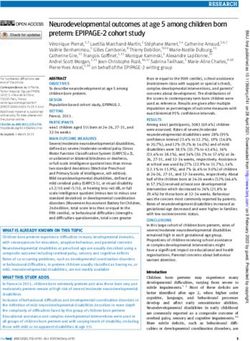 Neurodevelopmental outcomes at age 5 among children born preterm: EPIPAGE-2 cohort study