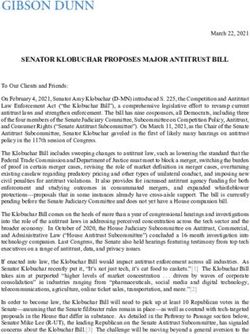 SENATOR KLOBUCHAR PROPOSES MAJOR ANTITRUST BILL - Gibson Dunn