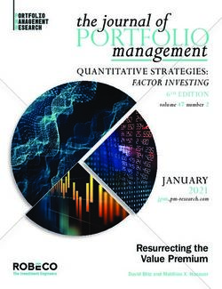 JANUARY 2021 jpm.pm-research.com - QUANTITATIVE STRATEGIES: FACTOR INVESTING - Robeco